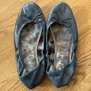 Gray metallic Sam Edelman Felicia flats